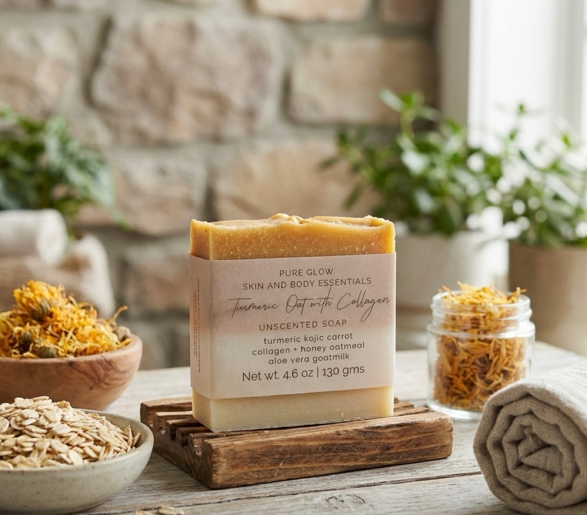 Turmeric Oat with Collagen Soap