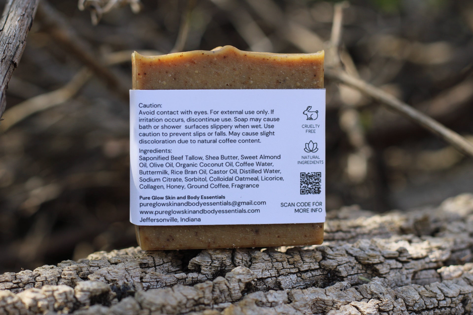 Coffee Licorice Scrub Bar